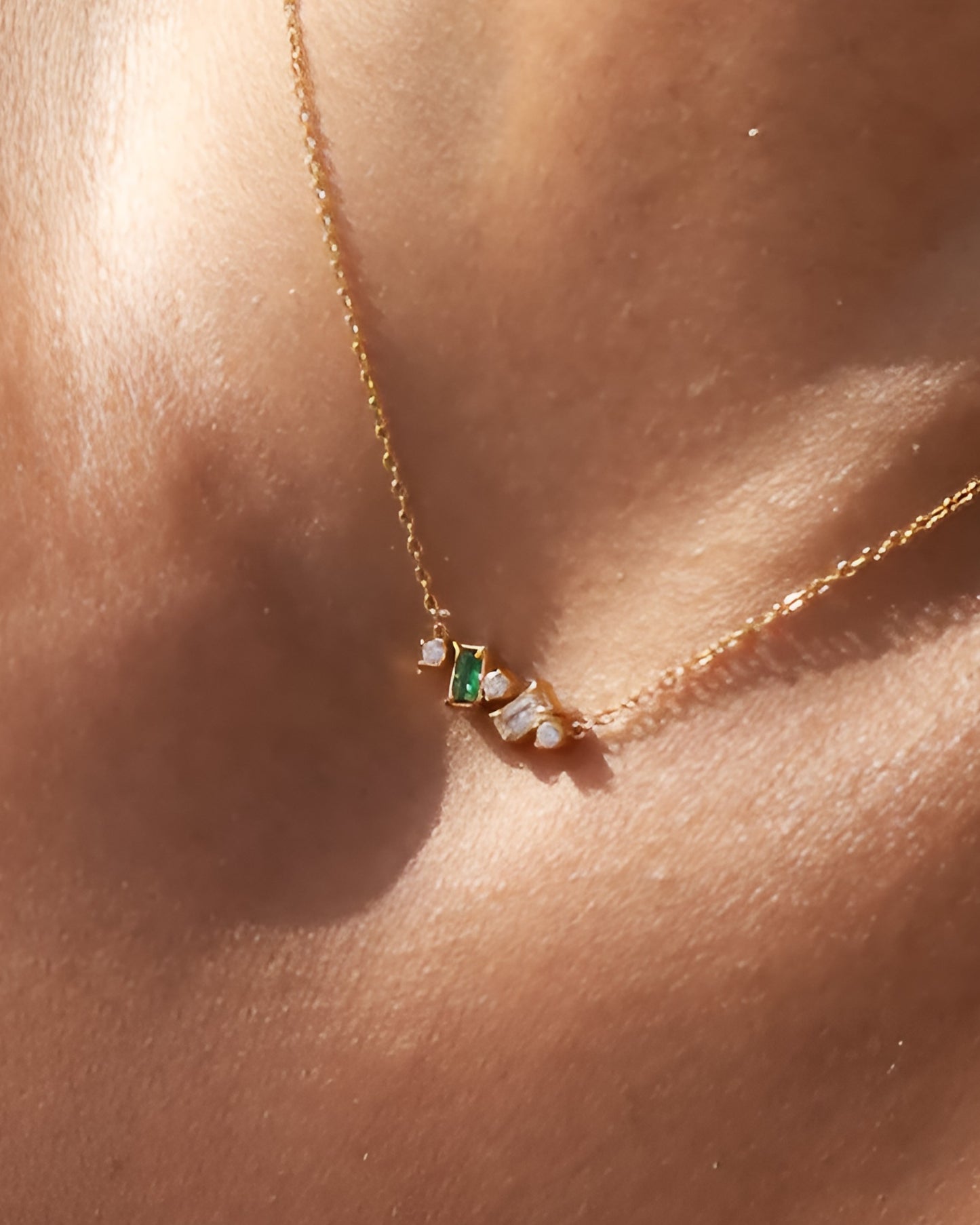 Emerald Sapphire necklace