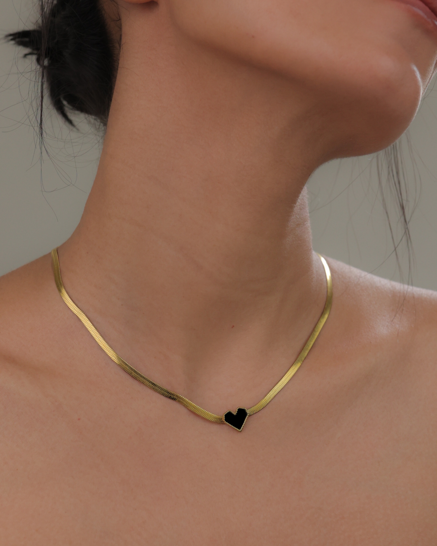 Black Heart Necklace